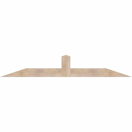 Ekena Millwork Portland Smooth Timber Gable Bracket, Douglas Fir, 84"W x 14"H x 3 1/2"D x 5 1/2"F, 4/12 Pitch GBW084X14X0406POR00SDF